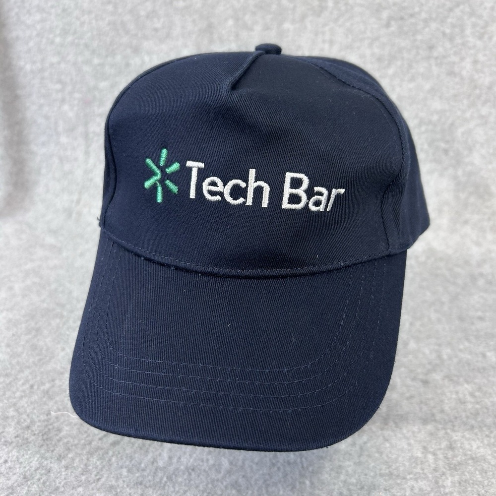 Walmart Tech Bar Hat Cap Navy Blue Adjustable Embroidered Employee Dad Hat
